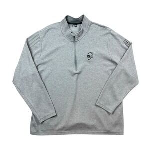 Adidas Golf Sweater Waste Management Men's XL Gray Long Sleeve 1/4 Zip PGA
